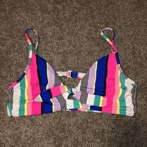 Stripe bikini top
